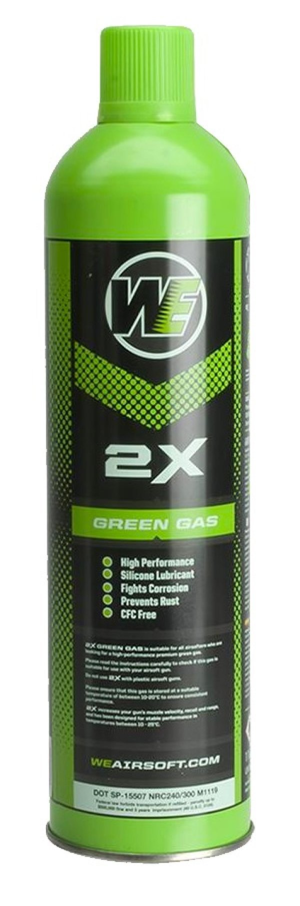 WE GREEN GAS 2X HIGH PERFORMANCE 600ML