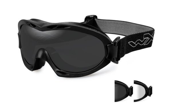 WILEY X NERVE GOGGLE GREY/CLEAR/BLACK FRAME