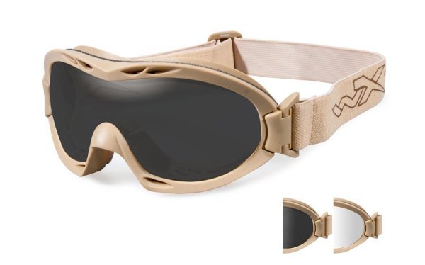 WILEY X NERVE GOGGLE GREY/CLEAR/TAN FRAME