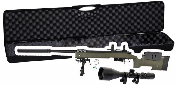VFC GBBR SNIPER M40A5 MCMILIAN ASIA SUPER DX LIMITED BLOWBACK AIRSOFT RIFLE OD GREEN COMBO