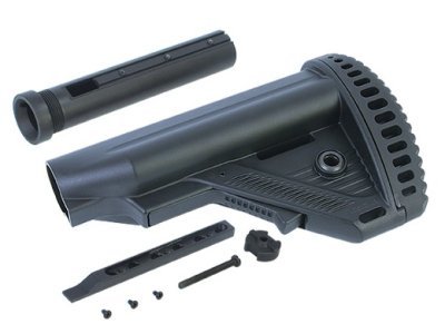 ICS TACTICAL STOCK MTR S1 WITH BUFFER TUBE BLACK Arsenal Sports