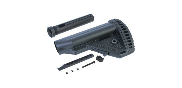 ICS TACTICAL STOCK MTR S1 WITH BUFFER TUBE BLACK
