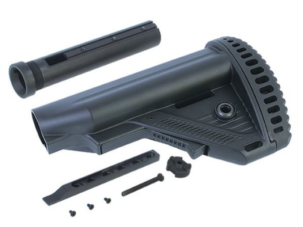 ICS TACTICAL STOCK MTR S1 WITH BUFFER TUBE BLACK