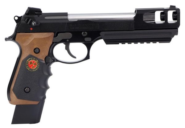 WE GBB M92 G2 S.T.A.R.S. BIOHAZARD EXTENDED BLOWBACK AIRSOFT PISTOL BROWN / SILVER