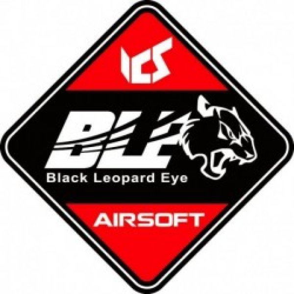 ICS PATCH PVC BLACK / RED - BLE / BLACK LEOPARD EYE