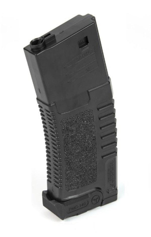 ARES AMOEBA MAGAZINE 140R MID-CAP WITH PULL MAG POLYMER FOR M4 / M16 BLACK