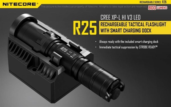 NITECORE TACTICAL LIGHT 800 LUMENS UP TO 321 METERS
