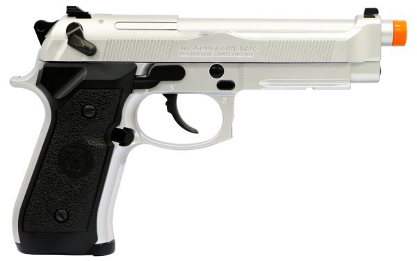 HFC GBB M92 WITH DRUM MAGAZINE BLOWBACK AIRSOFT PISTOL SILVER