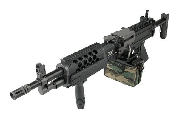 CLASSIC ARMY AEG LMG M249 KREBS AIRSOFT RIFLE BLACK