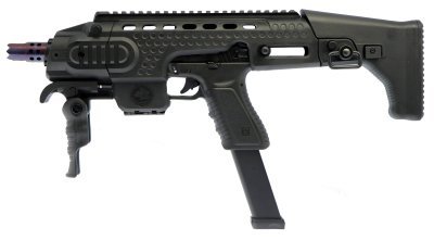 APS GBB / CO2 SHARK BLOWBACK WITH RONI AIRSOFT PISTOL BLACK COMBO Arsenal Sports