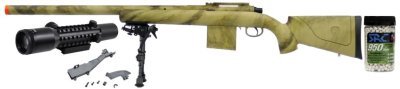 APS SPRING SNIPER APM40 435FPS BOLT ACTION AIRSOFT RIFLE ATACS-AU COMBO Arsenal Sports