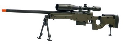 ARES SPRING SNIPER AW338 530 FPS AIRSOFT RIFLE OD GREEN COMBO Arsenal Sports