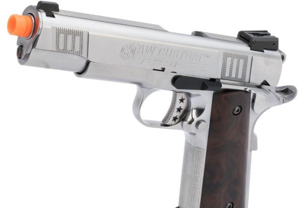ARMORER WORKS GBB 1911 AW-NE3001 BLOWBACK AIRSOFT PISTOL TRIBE SILVER