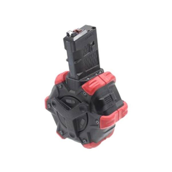 ARMORER WORKS MAGAZINE 350R DRUM GBBR RED PADS FOR AR / M4 SERIES