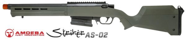 ARES / AMOEBA SPRING SNIPER AS02 AIRSOFT RIFLE OD GREEN