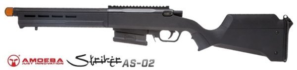 ARES / AMOEBA SPRING SNIPER AS02 AIRSOFT RIFLE BLACK