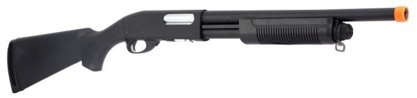 S&T ARMAMENT SPRING BOLT ACTION M870 MIDDLE AIRSOFT RIFLE BLACK