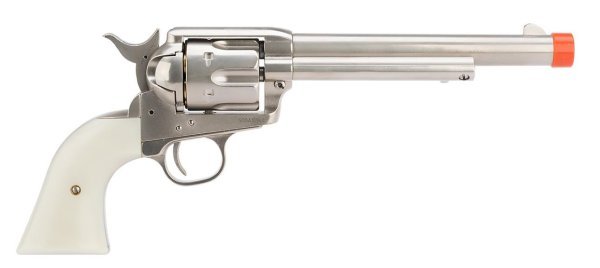 KINGARMS GBB SAA .45 PEACEMAKER AIRSOFT REVOLVER SILVER