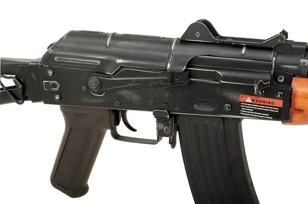APS AEG ASK205 AK-74U AGING VERSION FULL METAL BLOWBACK AIRSOFT RIFLE WOOD