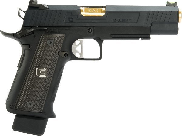 SALIENT ARMS EMG ARMORER WORKS GBB 2011 5.1 FULL AUTO BLOWBACK AIRSOFT PISTOL BLACK