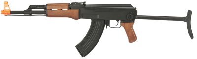 CYMA AEG AK47S UNDERFOLDING WOOD FURNITURE AIRSOFT RILFLE WOOD / BLACK Arsenal Sports