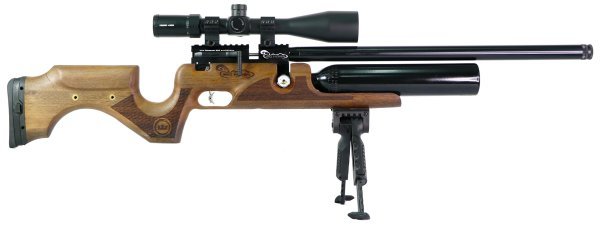 KRAL 6.35MM PUNCHER BIGHORN STOCK WOOD PCP RIFLE