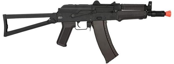 CYMA AEG AKS-74U STAMPED STEELL RAS WITH STEEL FOLDING STOCK AIRSOFT RIFLE BLACK