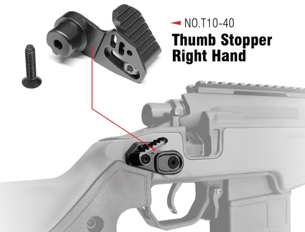 ACTION ARMY T10 THUMB REST RIGHT HAND