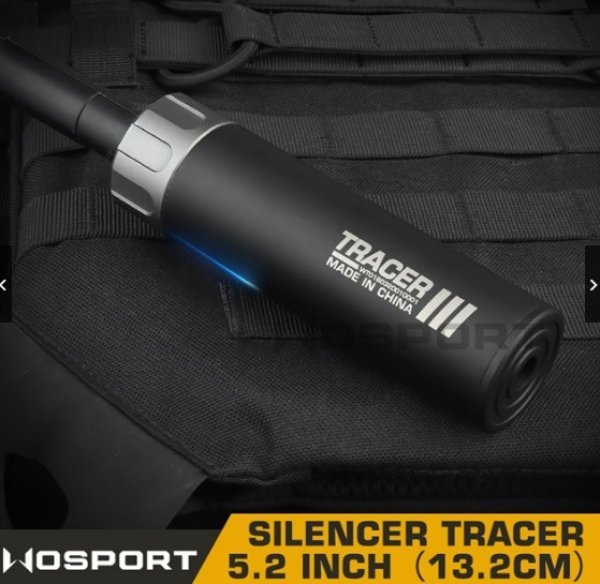 WOSPORT TRACER FLASH 13.2CM 14MM CCW REMOVABLE BATTERY BLACK