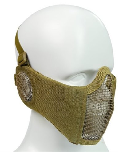WOSPORT BATTLE FIELD GLORY MASK MESH WITH EAR PROTECTION TAN Arsenal Sports