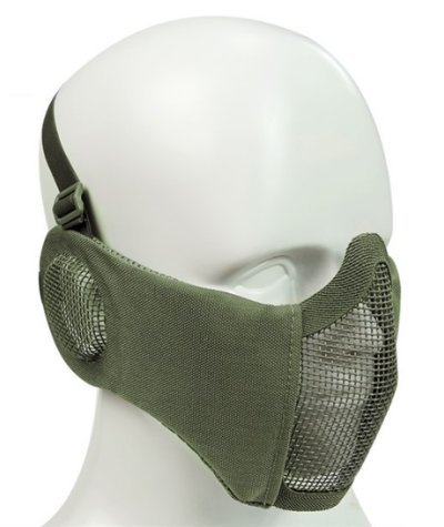 WOSPORT BATTLE FIELD GLORY MASK MESH WITH EAR PROTECTION OD Arsenal Sports