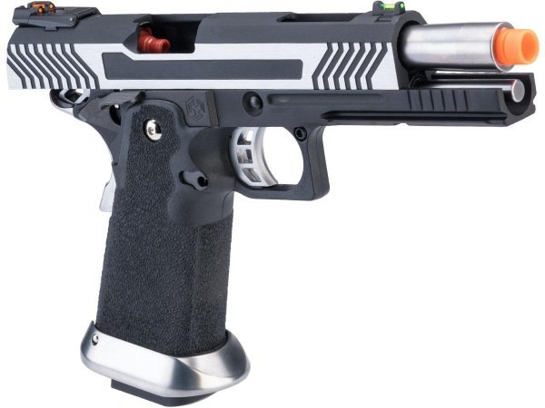 ARMORER WORKS GBB HI-CAPA FULL AUTO AW-HX1131 BLOWBACK AIRSOFT PISTOL BLACK / SILVER
