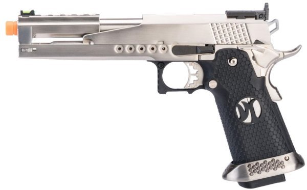 ARMORER WORKS GBB HI-CAPA AW-HX2231 FULL AUTO BLOWBACK AIRSOFT PISTOL BLACK / SILVER