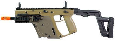 KRISS VECTOR AEG SMG RIFLE BY KRYTAC BLACK WITH DUAL TONE CUSTOM PAINT ARSENAL SPORTS Arsenal Sports