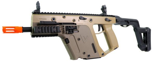KRISS VECTOR AEG SMG RIFLE BY KRYTAC BLACK WITH DUAL TONE CUSTOM PAINT ARSENAL SPORTS