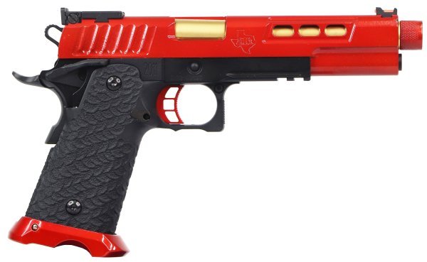 ARMORER WORKS / EMG ARMS / SALIENT ARMS GBB DVC 3-GUN 2011 TB BLOWBACK AIRSOFT PISTOL RED
