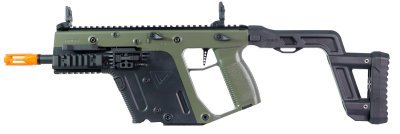 KRISS VECTOR AEG SMG RIFLE BY KRYTAC WHITE WITH DUAL TONE OD CUSTOM PAINT ARSENAL SPORTS Arsenal Sports
