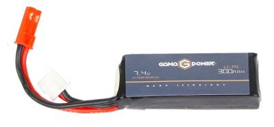 GAMA POWER BATERIA LIPO 300mAh 7.4v 35C MICRO SIZE TYPE USED FOR HPA SYSTEMS WITH JST FEMALE PLUG Arsenal Sports
