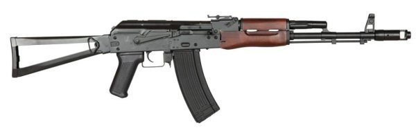 APS AEG ASK204 AK-47 FULL METAL FOLDING STOCK BLOWBACK AIRSOFT RIFLE WOOD