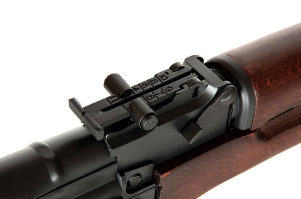 APS AEG ASK204 AK-47 FULL METAL FOLDING STOCK BLOWBACK AIRSOFT RIFLE WOOD