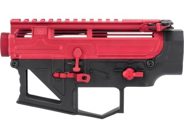 APS UPPER & LOWER RECEIVER SET BLACK AND RED