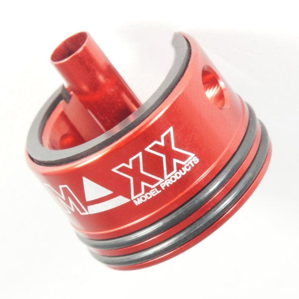 MAXX MODEL CNC ALUMINUM DOUBLE AIR SEAL & DAMPER AEG CYLINDER HEAD MX-CYL001CHS