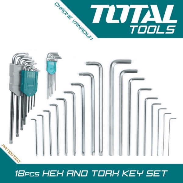 TOTAL TOOLS KIT CHAVE HEX / TORX