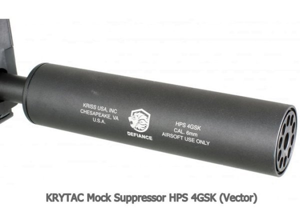 KRYTAC KRISS VECTOR MOCK SILENCER HPS 4GSK 155mm 14CCW FOR VECTOR