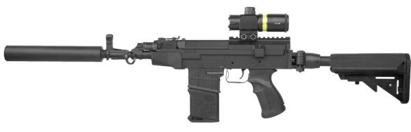 ARES AEG VZ58 SHORT AIRSOFT RIFLE BLACK COMBO