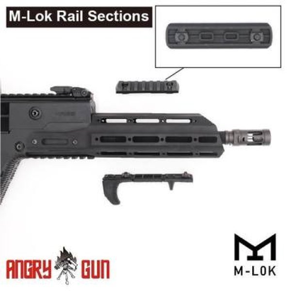 ANGRY GUN HANDGUARD MODULAR M-LOK RAIL SYSTEM FOR KRISS VECTOR BLACK