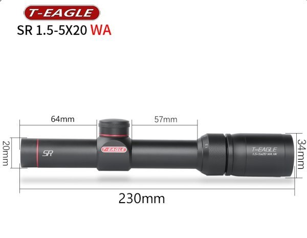 T-EAGLE SCOPE 20MM LOW SR1.5-5X20