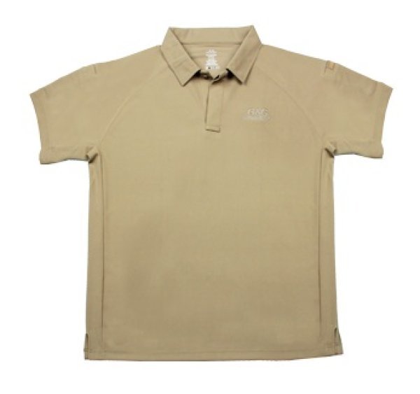 G&G POLO SHIRT WITH SHOULDER POCKET TAN X-LARGE