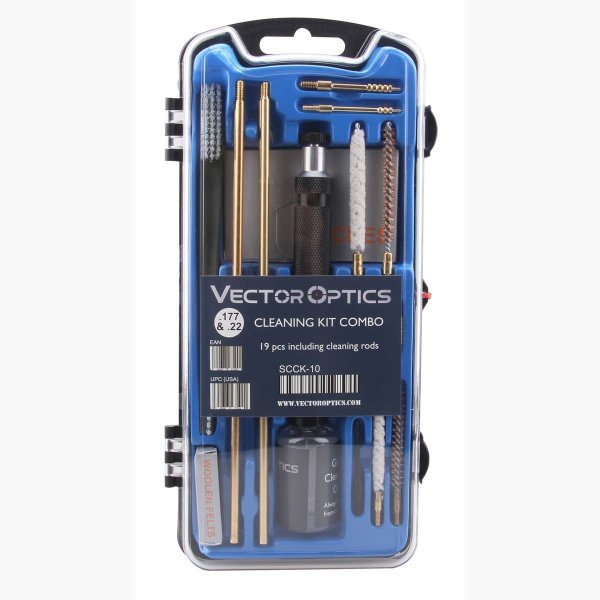 VECTOR OPTICS CLEANING KIT 19PCS FOR .177 / .22 