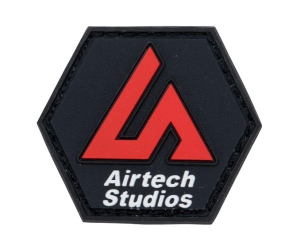 AIRTECH STUDIOS PATCH PVC OCTAGON BLACK AND RED